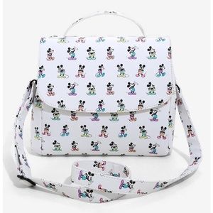 Loungefly Disney Mickey Mouse Pastel Poses Crossbody Bag